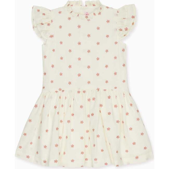 Ivory Floral Rita Girl Drop Waist Dress