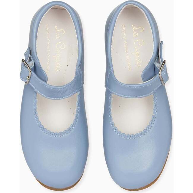 Dusty Blue Leather Toddler Mary Jane Shoes