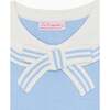 Dusty Blue Claudina Cotton Girl Jumper - Sweaters - 4