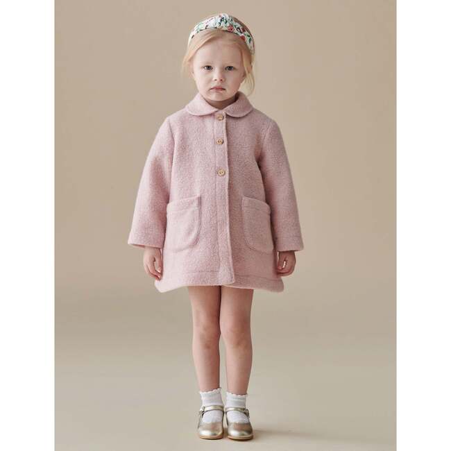 Dusty Pink Henrietta Girl Coat - Coats - 2