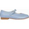 Dusty Blue Leather Girl Mary Jane Shoes - Mary Janes - 5