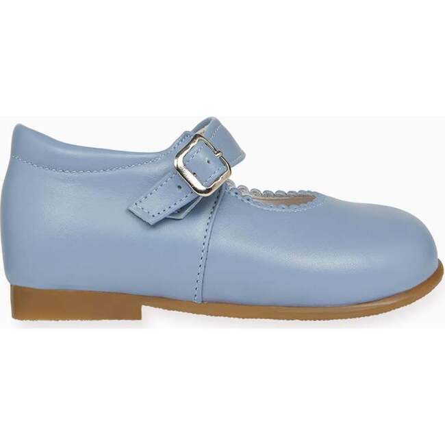 Dusty Blue Leather Toddler Mary Jane Shoes - Mary Janes - 5