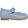 Dusty Blue Leather Toddler Mary Jane Shoes - Mary Janes - 5