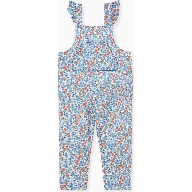 Blue Floral Nova Baby Girl Dungarees