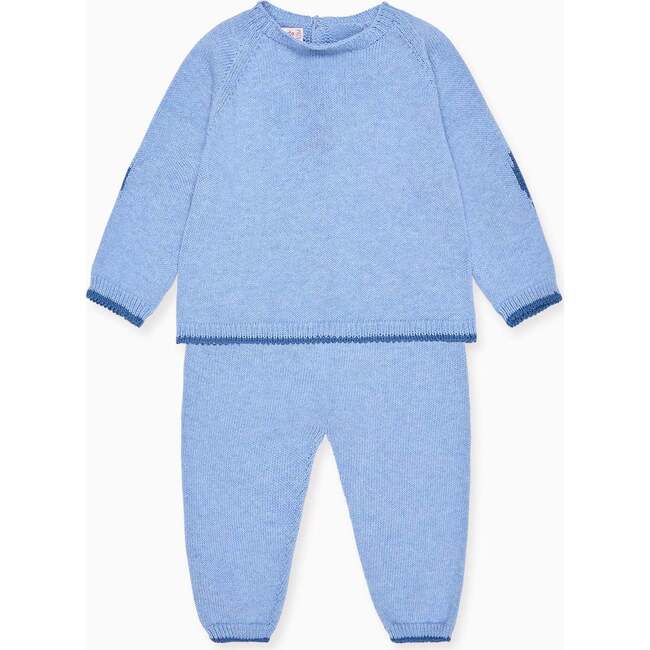 Blue Mirlo Cotton Baby Knitted Set