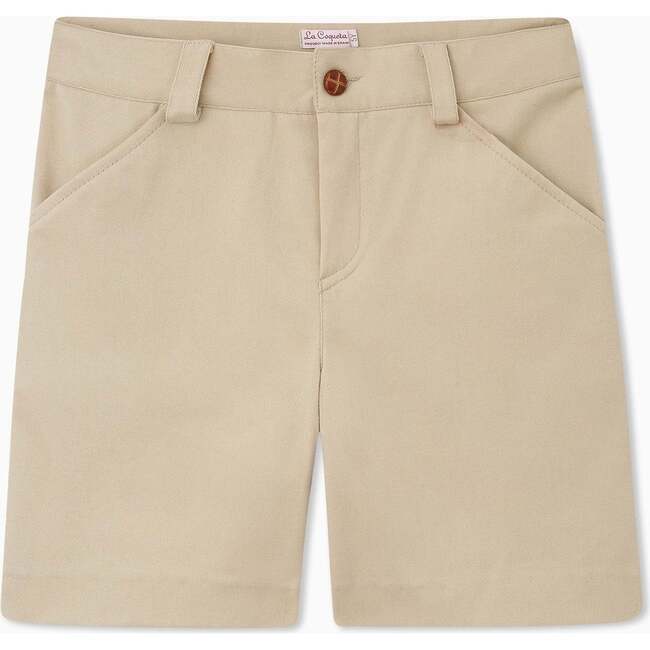 Beige Bocusi Boy Chino Shorts