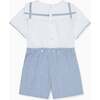 Dark Blue Stripe Antonio Baby Boy Set - Mixed Apparel Set - 5