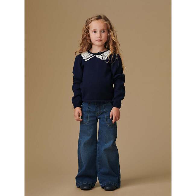 Blue Denim Enola Girl Wide Leg Jeans - Pants - 3