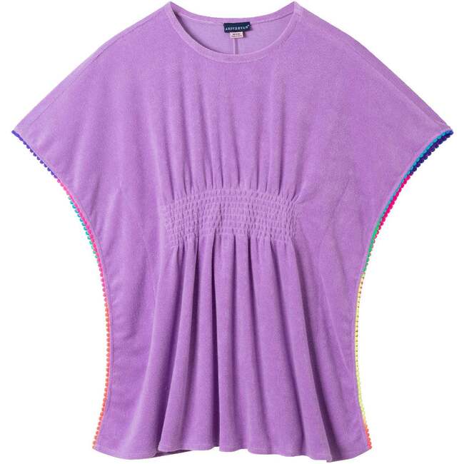 Kids Woven Caftan Cover-Up, Purple