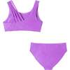 Kids Two-Piece Swimsuit, Purple - Two Pieces - 2