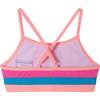 Kids Two-Piece Swimsuit, Pink Color-Block - Two Pieces - 4