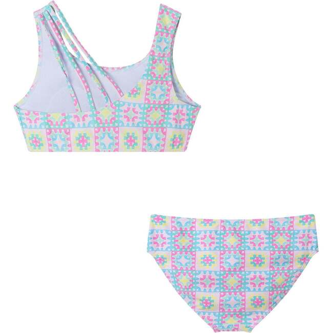 Kids Two-Piece Swimsuit, Multicolor Crochet - Two Pieces - 4