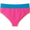 Kids Two-Piece Swimsuit, Pink Color-Block - Two Pieces - 6