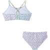 Kids Two-Piece Swimsuit, Floral - Two Pieces - 5