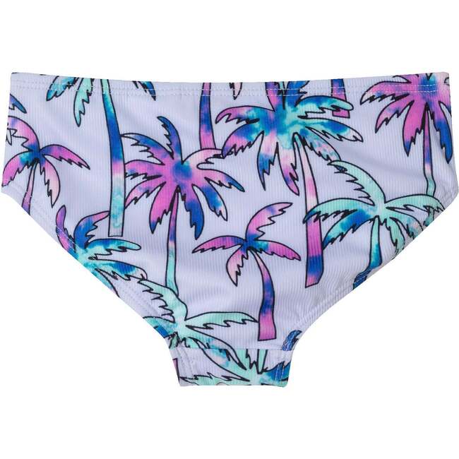 Kids Tankini Swimsuit Set, Purple Palm Trees - One Pieces - 6