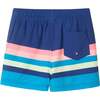 Kids Swim Trunk, Navy Teal - Swim Trunks - 3