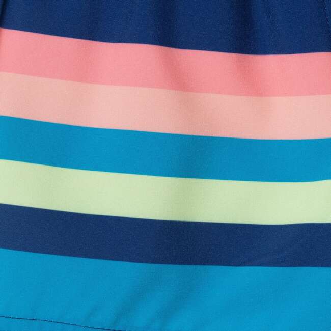 Kids Swim Trunk, Navy Teal - Swim Trunks - 4
