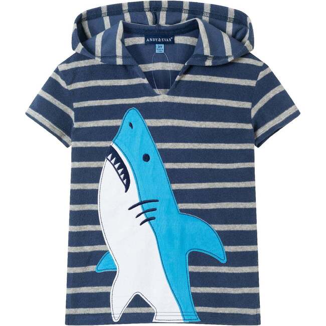 Kids Swim Cover Up, Shark N Stripes