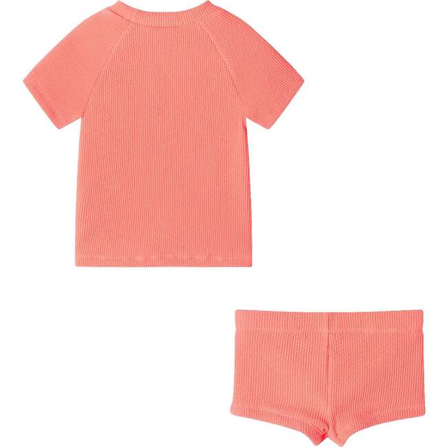 Kids Short Sleeve Rashguard Set, Tropical Charm - Mixed Apparel Set - 2