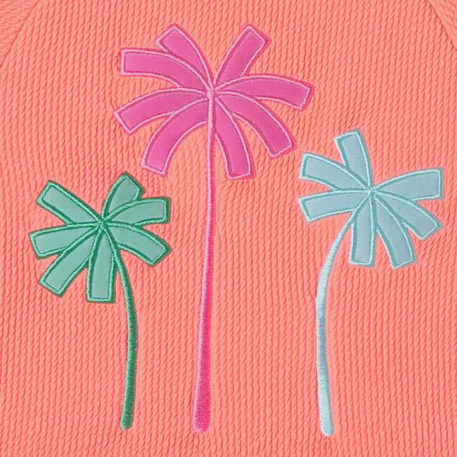 Kids Short Sleeve Rashguard Set, Tropical Charm - Mixed Apparel Set - 7