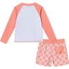 Kids Rashguard & Swim Trunk Set, Sunglasses & Beach Vibes - Swim Trunks - 2