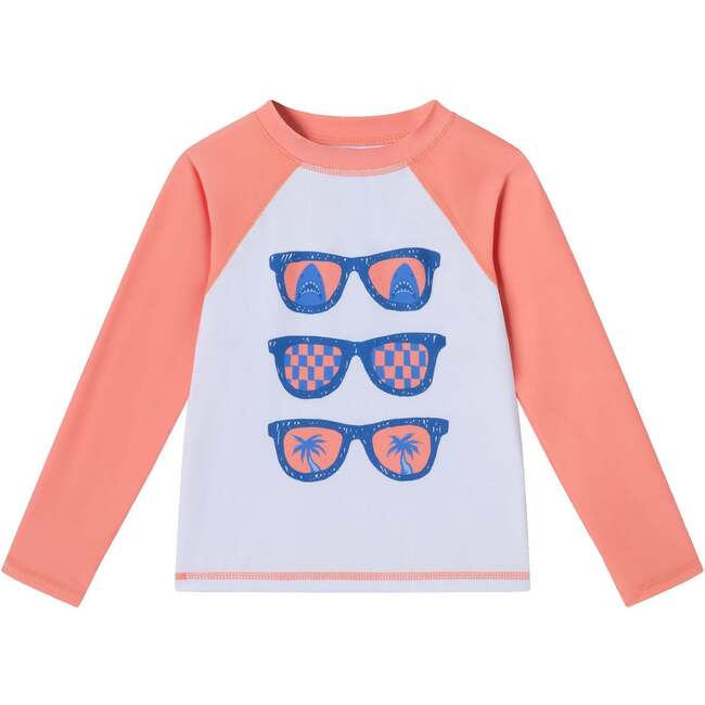 Kids Rashguard & Swim Trunk Set, Sunglasses & Beach Vibes - Swim Trunks - 3