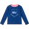 Kids Rashguard & Swim Trunk Set, Navy Shark - Swim Trunks - 3