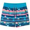 Kids Rashguard & Swim Trunk Set, Sailboat Horizon - Swim Trunks - 5