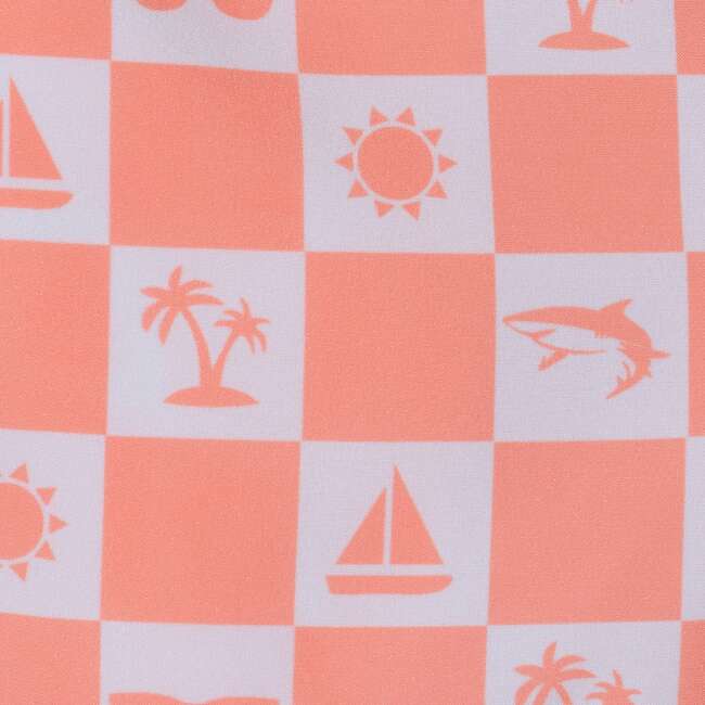 Kids Rashguard & Swim Trunk Set, Sunglasses & Beach Vibes - Swim Trunks - 7