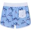 Kids Rashguard & Swim Trunk Set, Navy Shark - Swim Trunks - 6