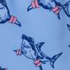 Kids Rashguard & Swim Trunk Set, Navy Shark - Swim Trunks - 7