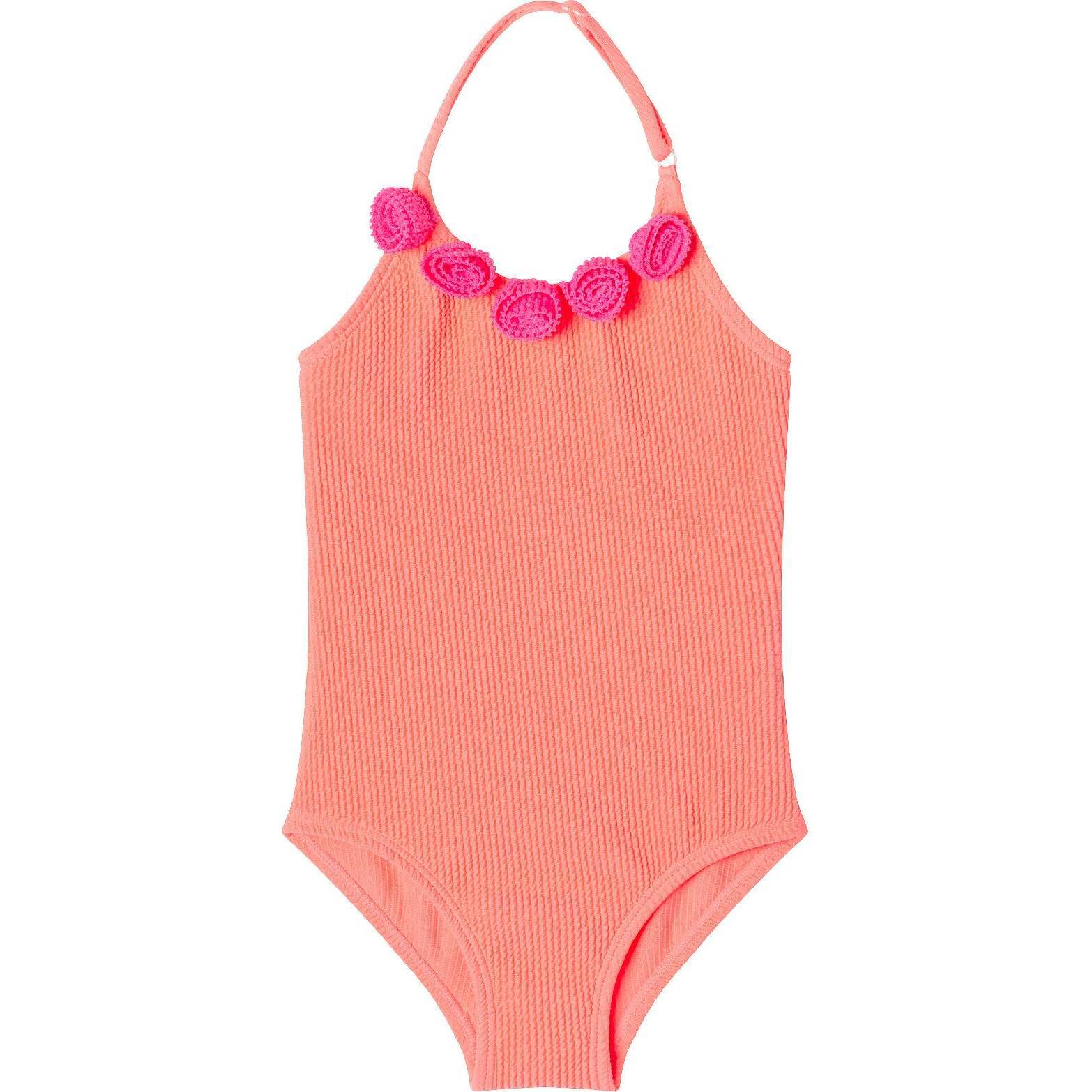 Kids One-Piece Swimsuit, Orange - One Pieces - 1