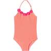 Kids One-Piece Swimsuit, Orange - One Pieces - 1 - thumbnail