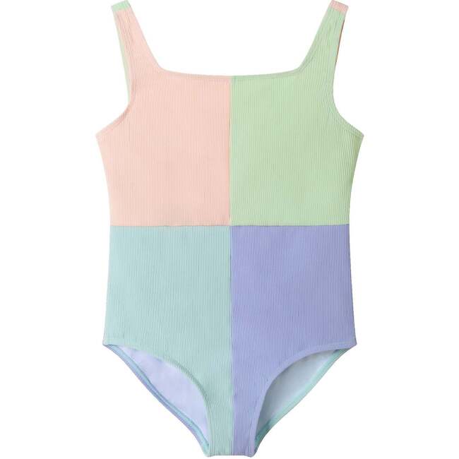 Kids One-Piece Swimsuit, Color Block