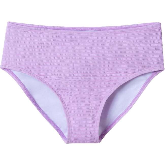 Kids Puff Sleeve Two-Piece Swimsuit, Purple - Two Pieces - 5