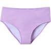 Kids Puff Sleeve Two-Piece Swimsuit, Purple - Two Pieces - 5