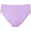 Kids Puff Sleeve Two-Piece Swimsuit, Purple - Two Pieces - 6