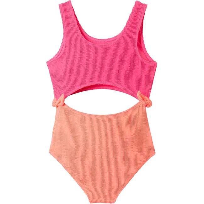 Kids One-Piece Swimsuit, Hot Pink - One Pieces - 5