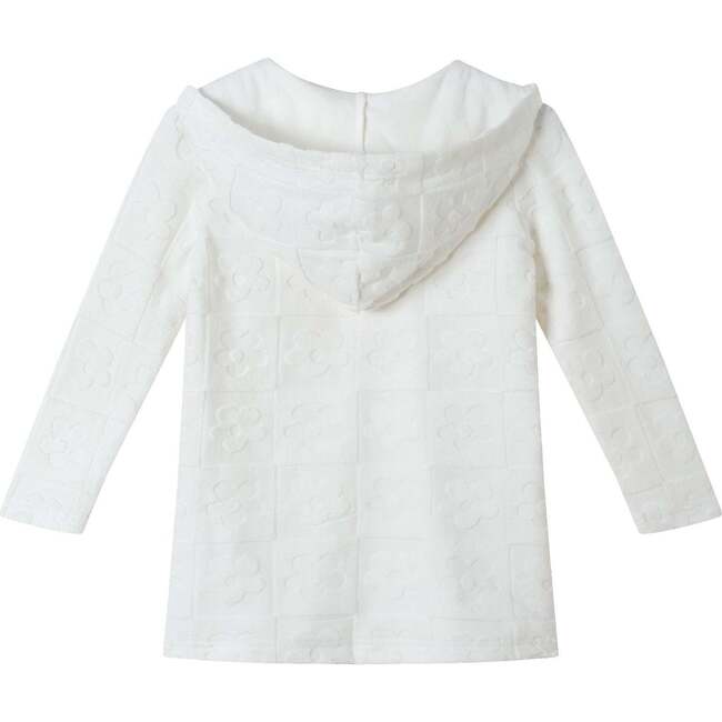 Kids Hooded Terry Cover-Up, White - Cover-Ups - 2