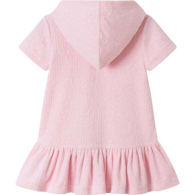 Kids Hooded French Terry Cover Up, Pink - Cover-Ups - 2