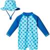 Infant Swim Romper & Hat Set, Beach Vibes - Mixed Apparel Set - 1 - thumbnail