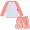 Infant Rashguard & Swim Trunk Set, Sunglasses & Beach Vibes - Swim Trunks - 2