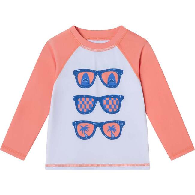 Infant Rashguard & Swim Trunk Set, Sunglasses & Beach Vibes - Swim Trunks - 3