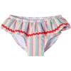 Infant Ruffle Bikini & Bow Headband Swim Set, Rainbow - One Pieces - 5