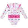 Infant Ruffle Back Rashguard & Hat Set, Sunny Shades - Rash Guards - 5