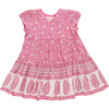 Girls Adele Dress, Hot Pink Garden Floral - Dresses - 1 - thumbnail