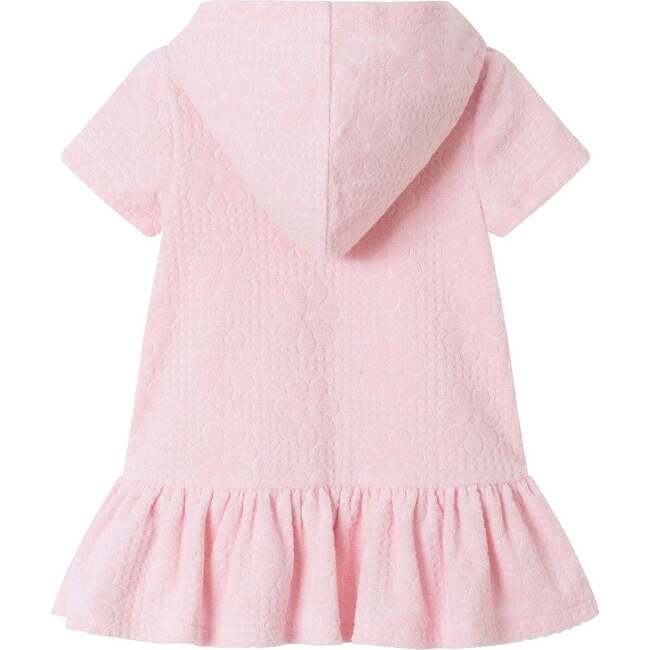 Infant Hooded French Terry Cover Up, Pink Floral - Cover-Ups - 2