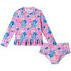 Infant One-Piece Swimsuit, Floral Fun - One Pieces - 1 - thumbnail