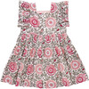 Girls Elsie Dress, Pink Lisbon Floral - Dresses - 1 - thumbnail