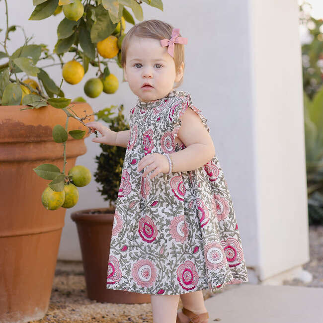 Baby Girls Stevie Dress Set, Pink Lisbon Floral - Dresses - 2